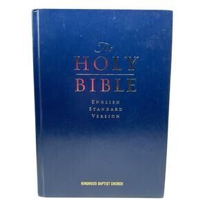 The Holy Bible ESV English Standard Version Large Print Crossway Blue Hardcover